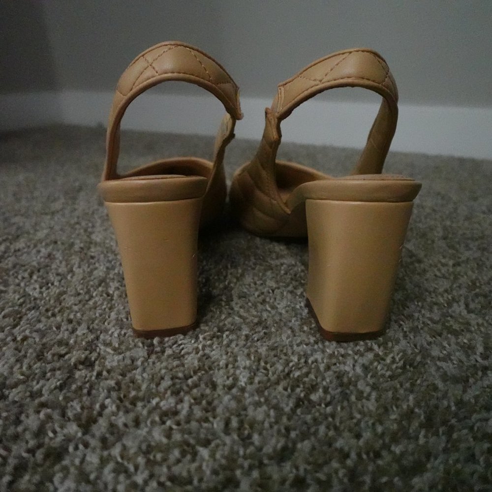 JustFab Edith Quilted Sling-Back Pumps - Size 11 - Picture 9 of 11